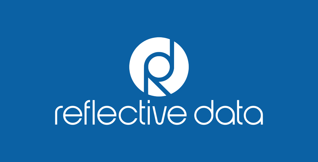 Reflective Data Logo on White Background Reflective Data Logo on White Background