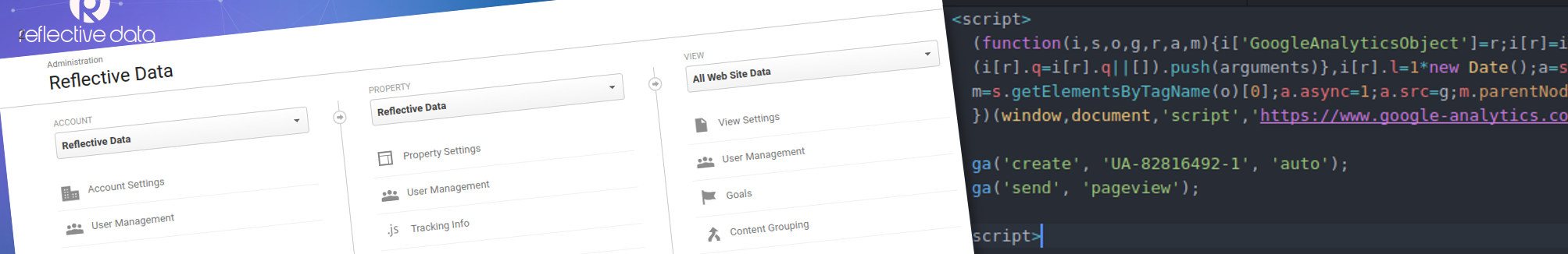 Reflective Data Setting Up Google Analytics