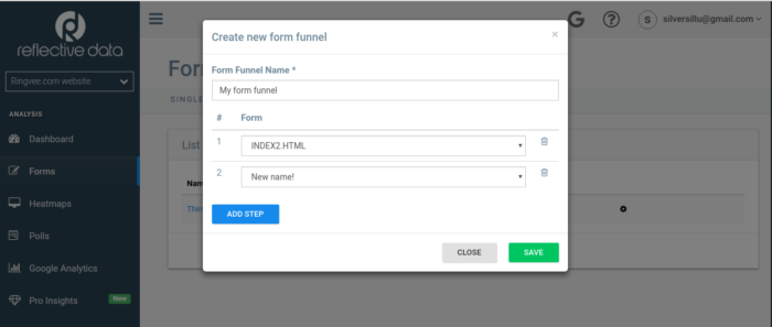 New Form Funnel