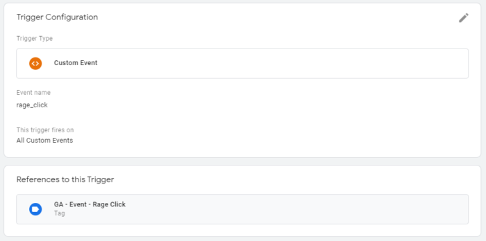 Google Tag Manager - rage click trigger