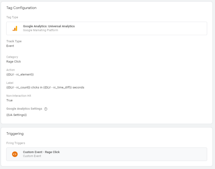 Send rage click to Google Analytics